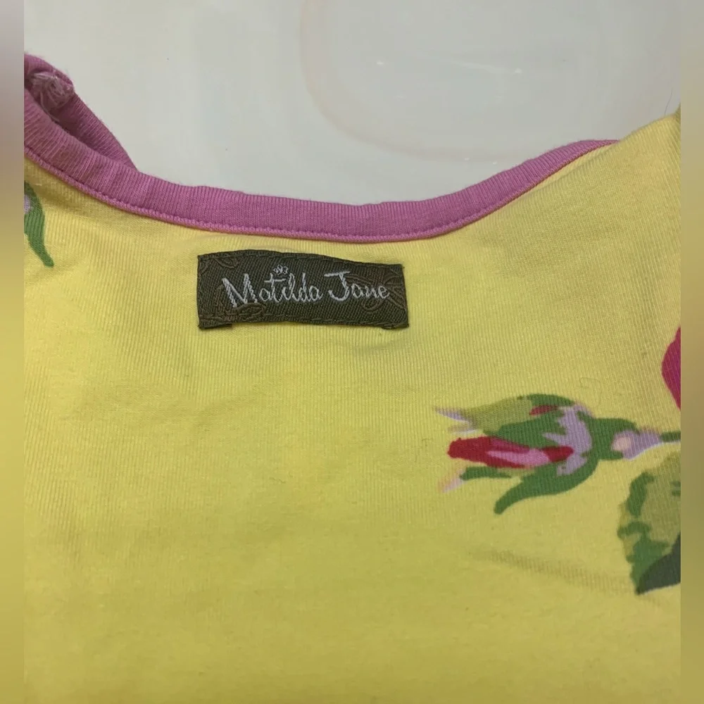 Matilda Jane Yellow and Pink Floral One Piece Bodysuit